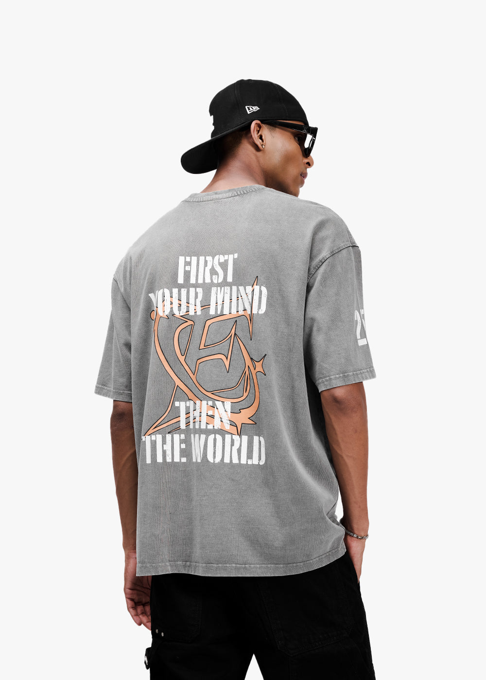 Mind T-shirt - Washed Grey