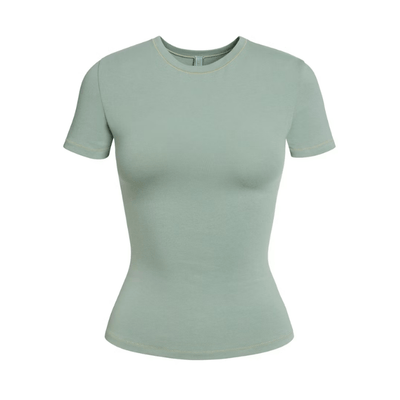 Skims Cotton Jersey T-Shirt Mineral