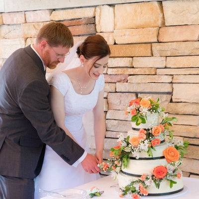 Mint and Tangerine Modern Wedding