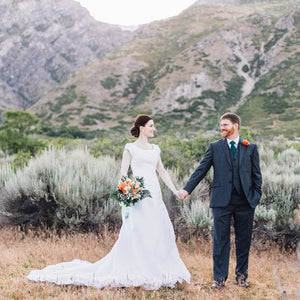 Mint and Tangerine Modern Wedding