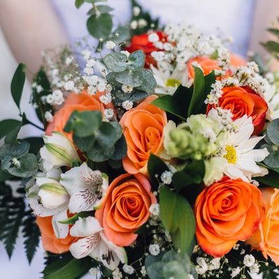 Mint and Tangerine Modern Wedding