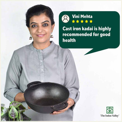 CASTrong Cast Iron Cookware Set: Free ₹400 Tadka Pan+ Tawa+ Kadai, Kitchen Set for Home, Pre-seasoned, 100% Pure, Toxin-free, Induction
