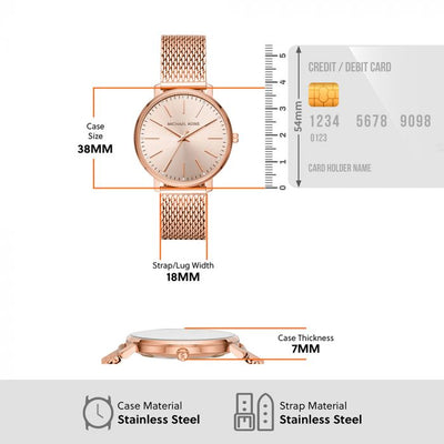 Michael Kors Pyper Rose Gold Dial Women 38mm