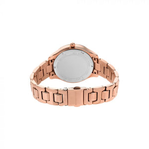 Michael Kors Liliane White Dial & Rose Gold Chain Watch for Women