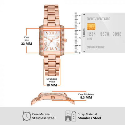 Michael Kors Emery White Dial Women 33mm