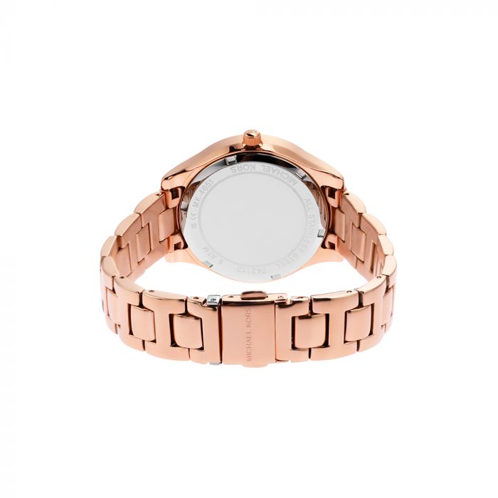 Michael Kors Liliane Rose Gold Dial & Chain Watch For Women