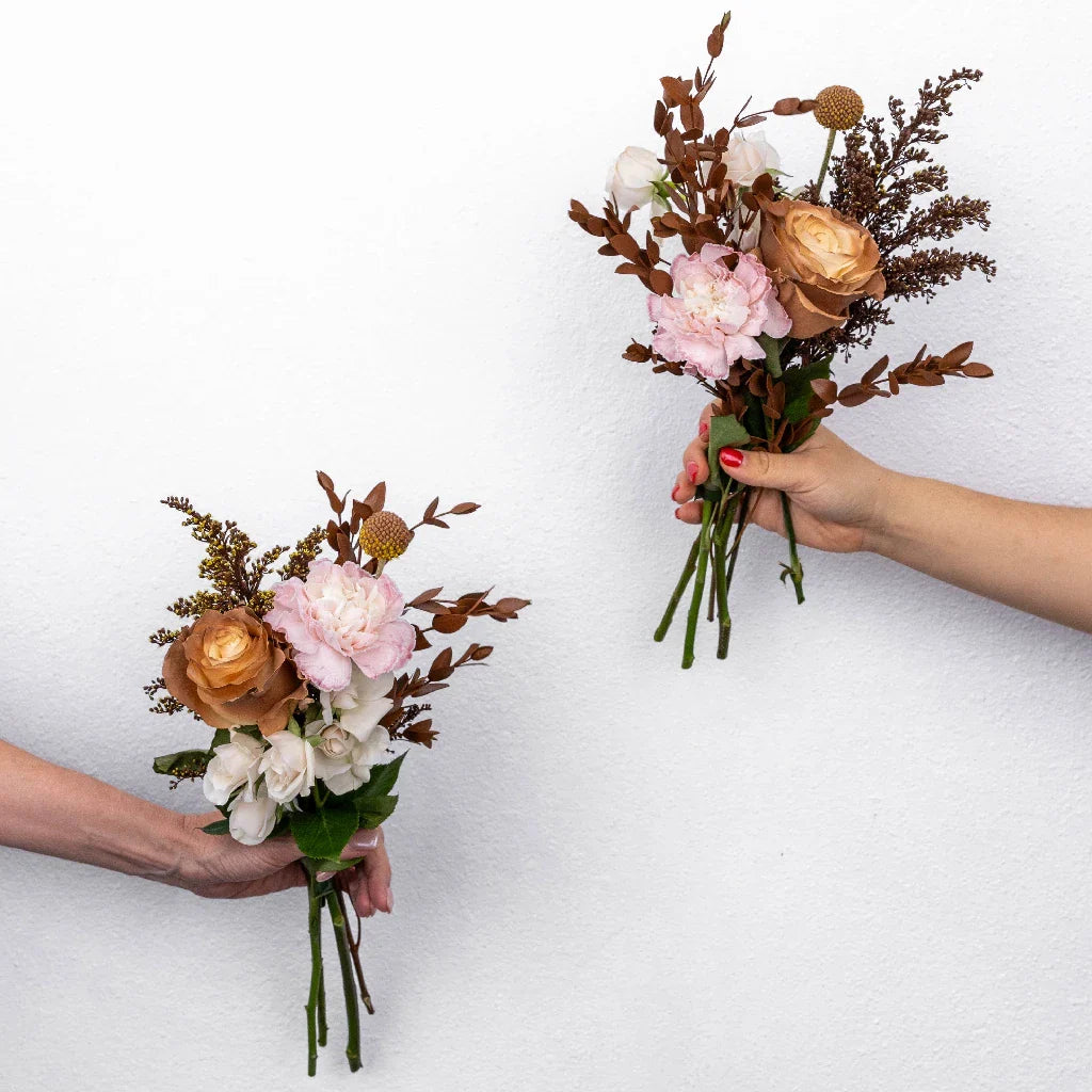 Mocha Brown Bouquet Bar Flower Kit