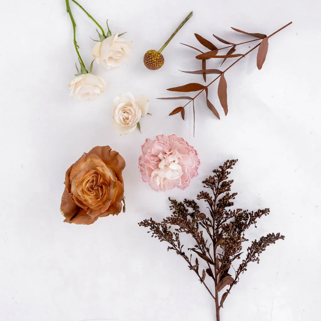 Mocha Brown Bouquet Bar Flower Kit