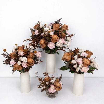 Mocha Brown Flower Centerpieces