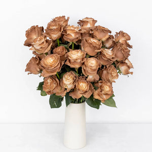 Mocha Brown Tinted Roses