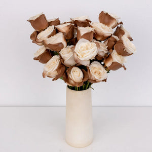 Mocha Mousse Tinted Roses