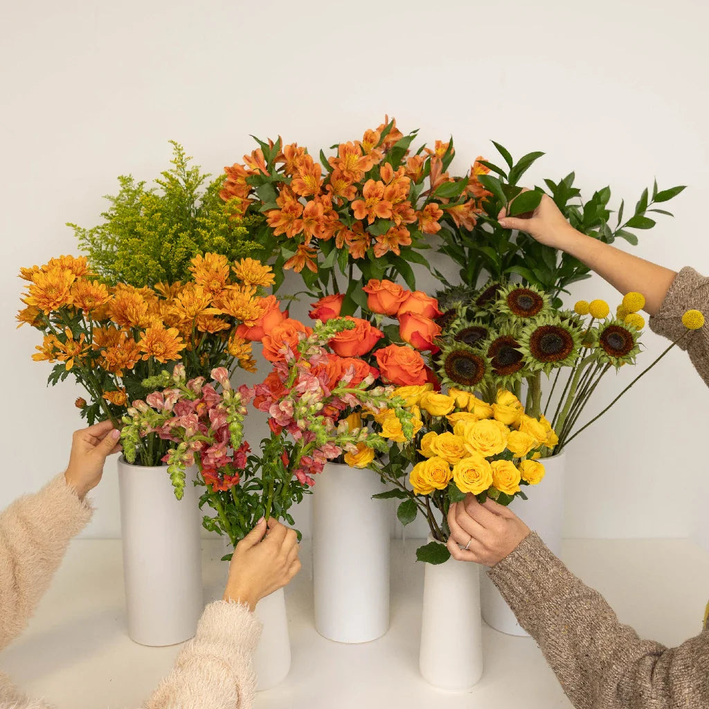 Modern Sunflower Bouquet Bar Flower Kit