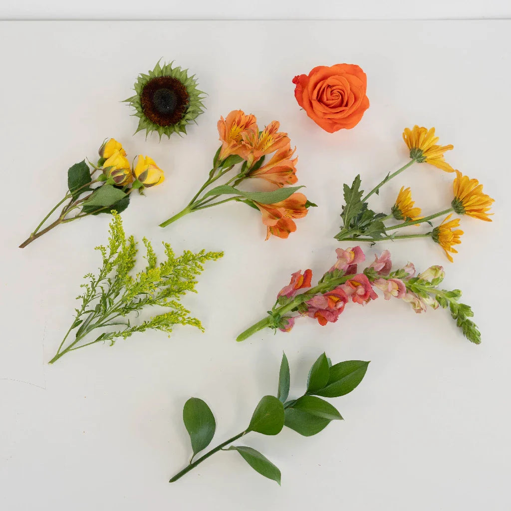 Modern Sunflower Bouquet Bar Flower Kit
