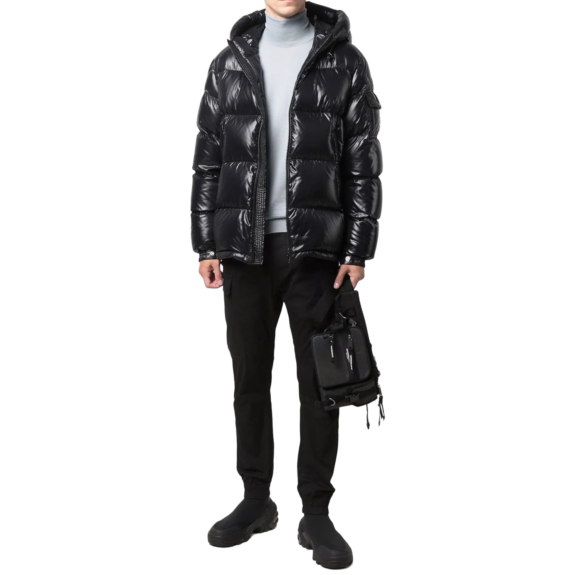 Moncler Ecrins Padded Down Black Jacket