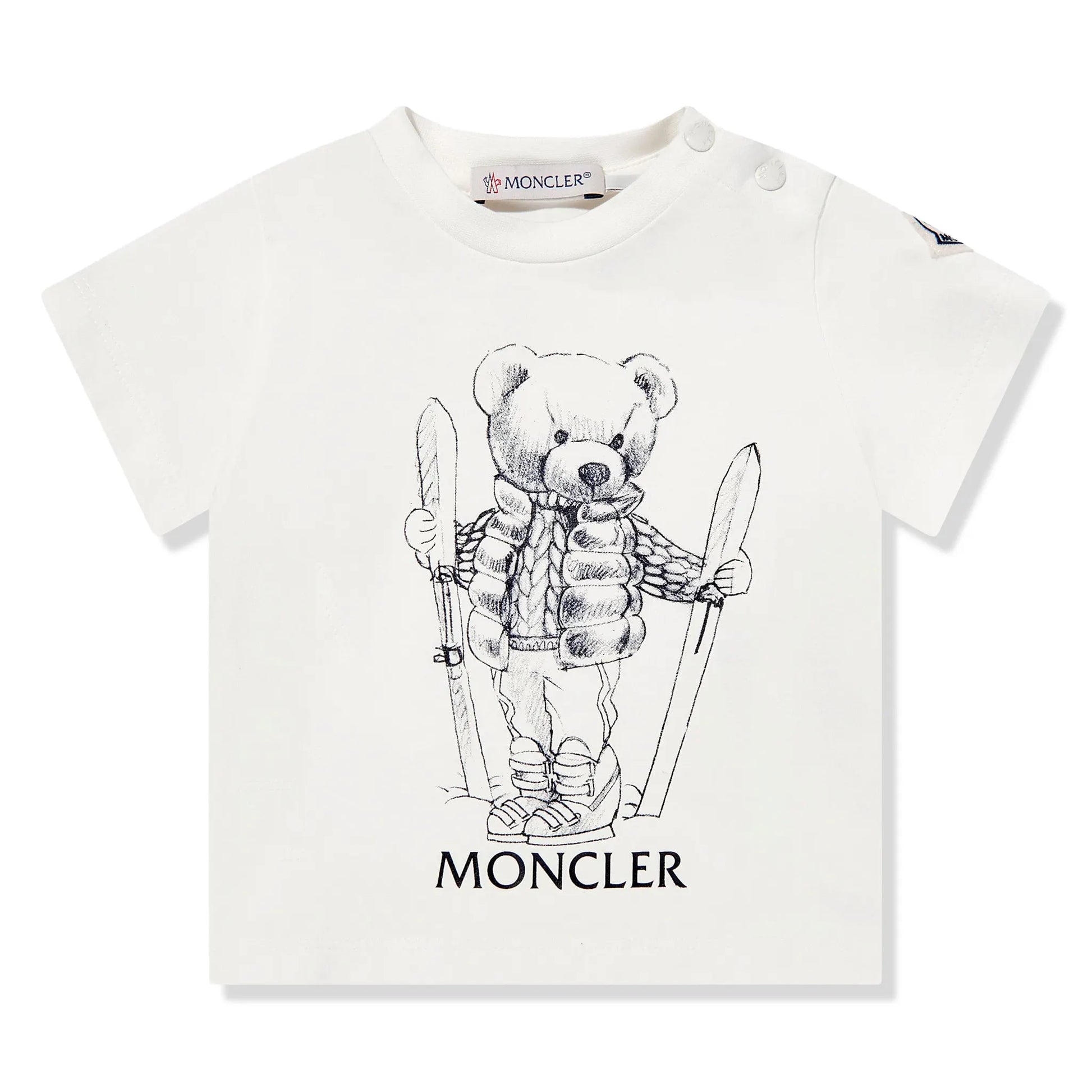 Moncler Enfant Baby Boys Ski Bear Ivory T-Shirt