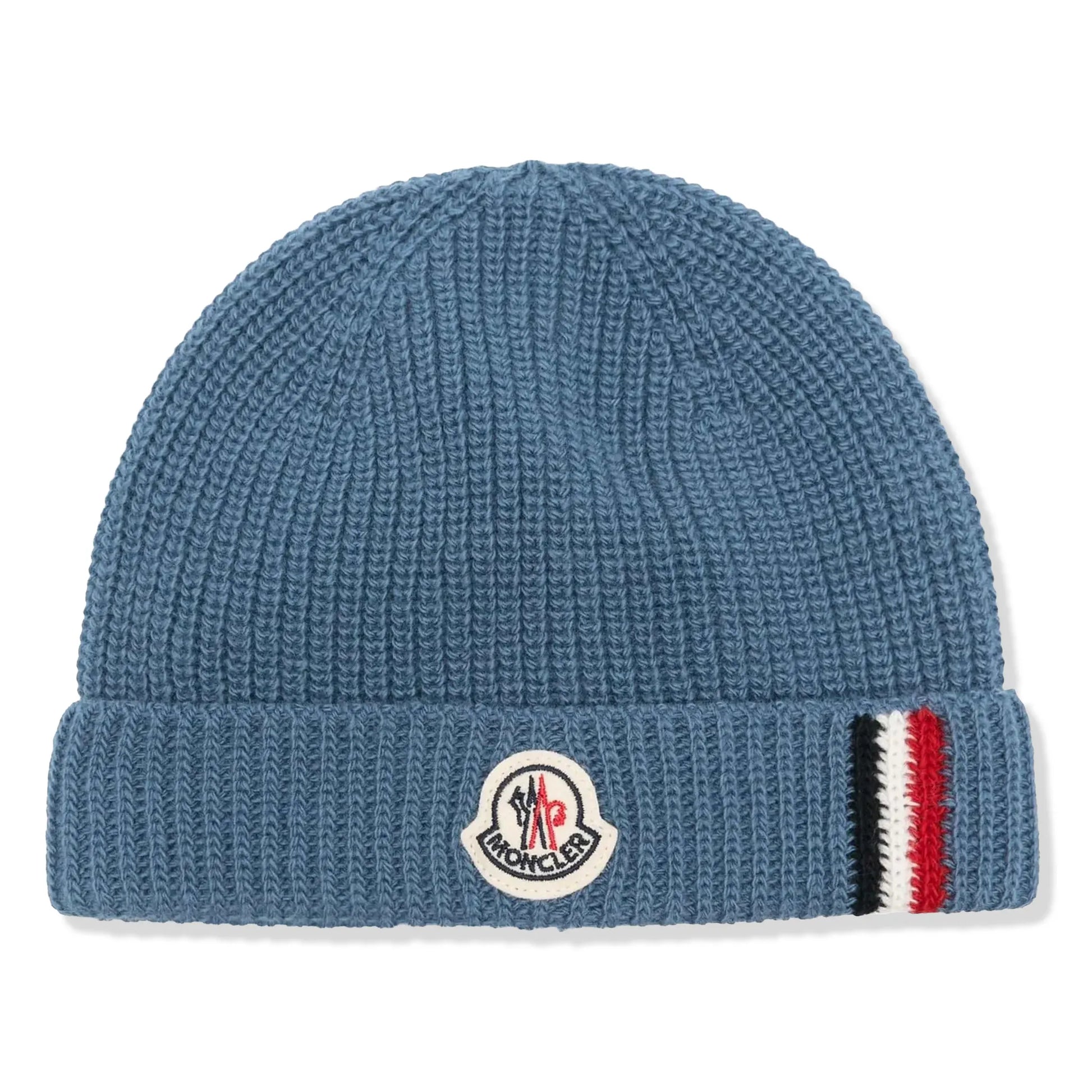 Moncler Enfant Baby Boys Wool Knit Blue Beanie