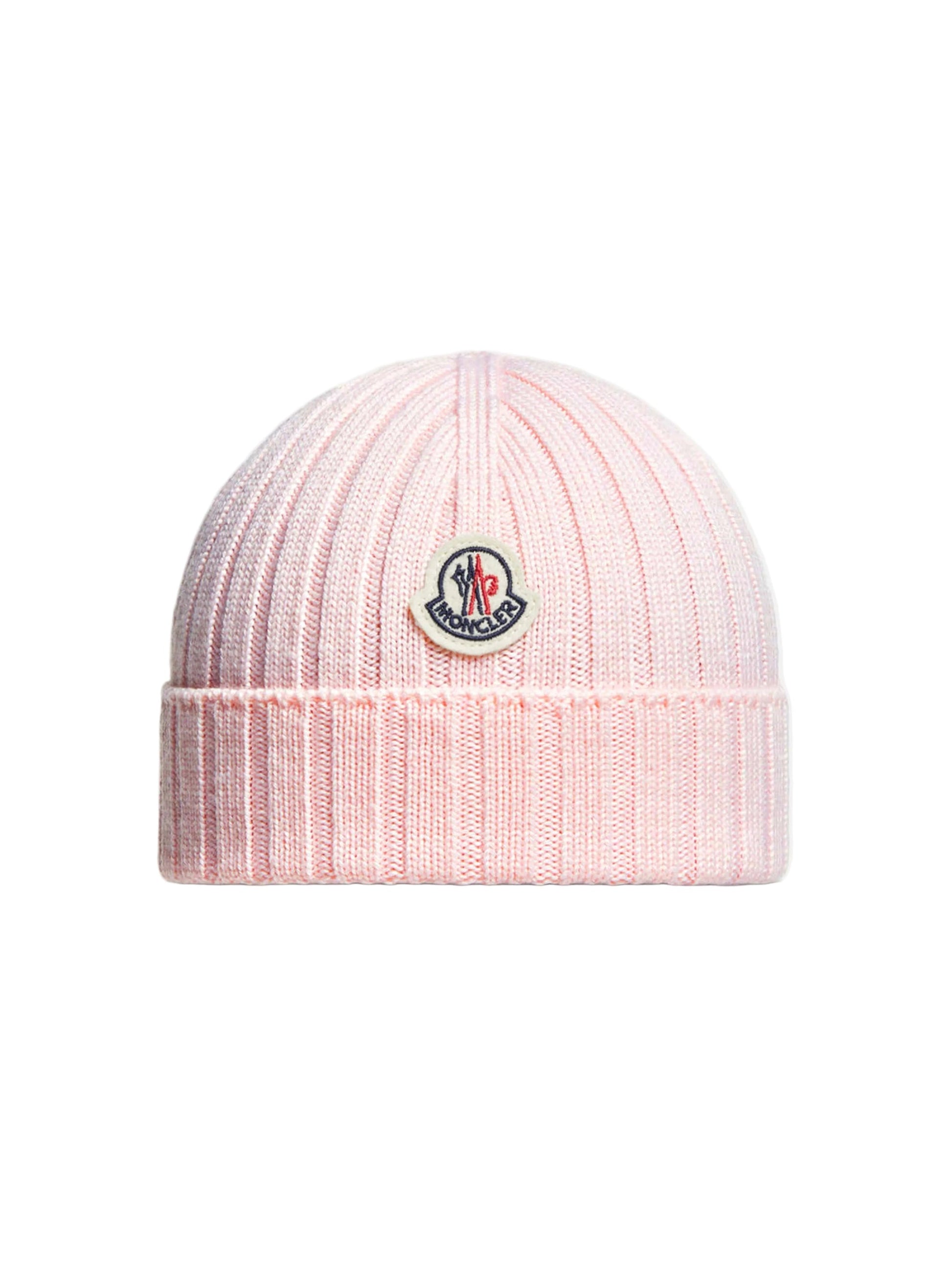 Moncler Enfant Baby Girls Wool Pink Beanie
