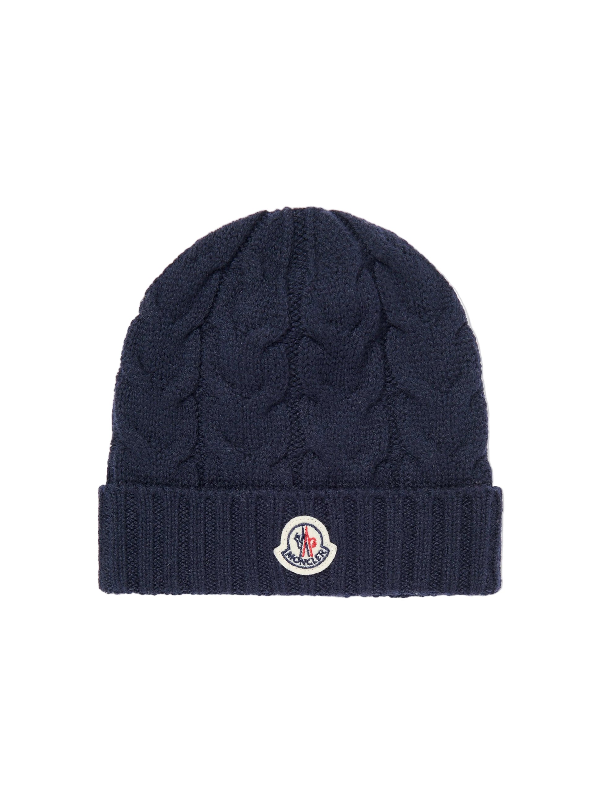 Moncler Enfant Boys Wool Knit Navy Beanie