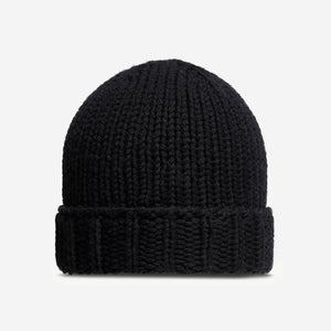 Moncler Enfant Girls Wool Knit Black Beanie