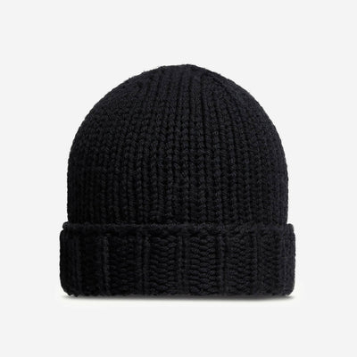 Moncler Enfant Girls Wool Knit Black Beanie
