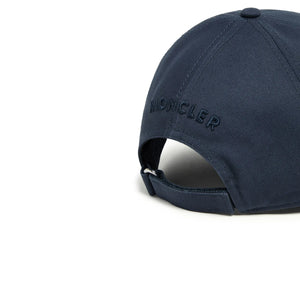 Moncler Gabardine Baseball Navy Blue Cap