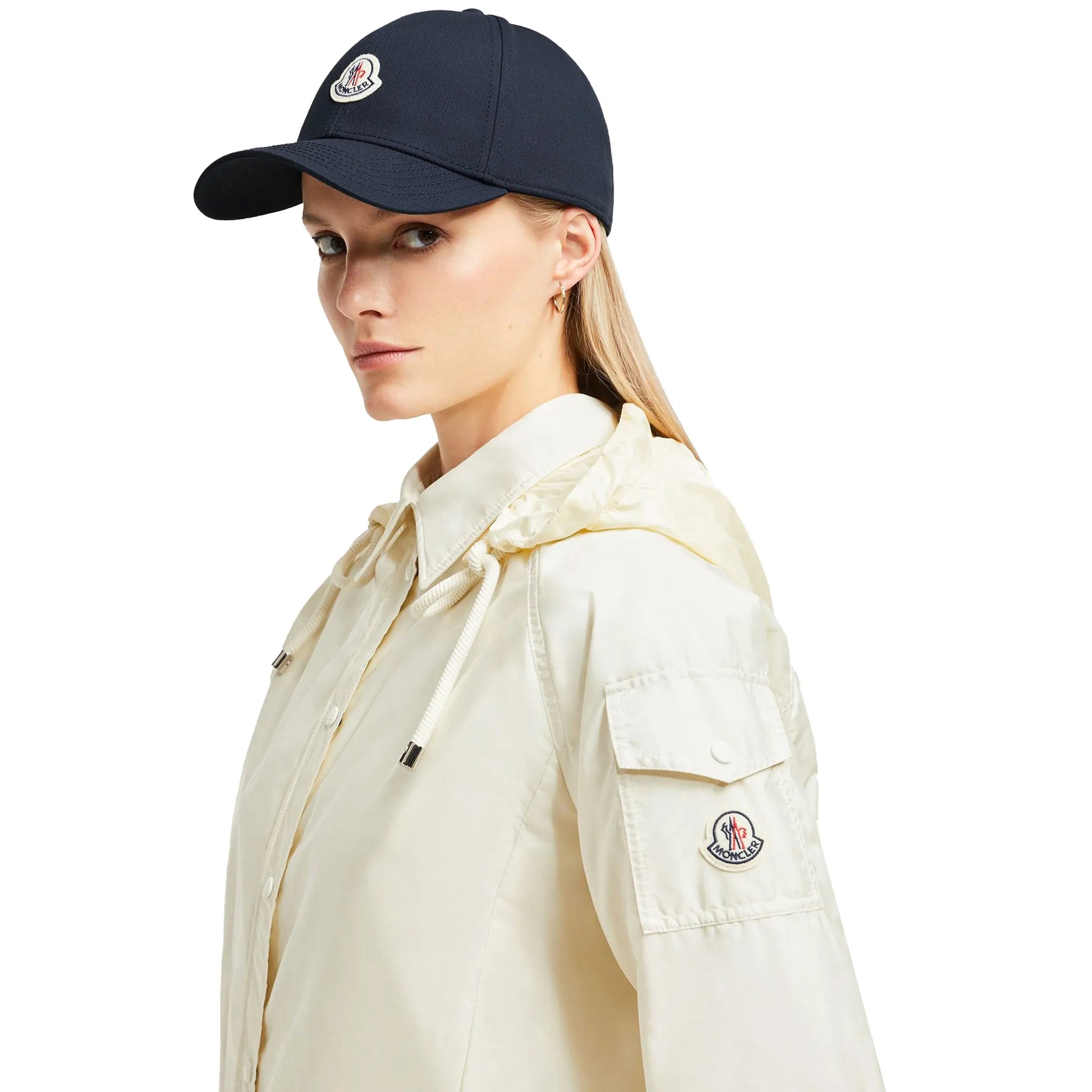 Moncler Gabardine Baseball Navy Blue Cap