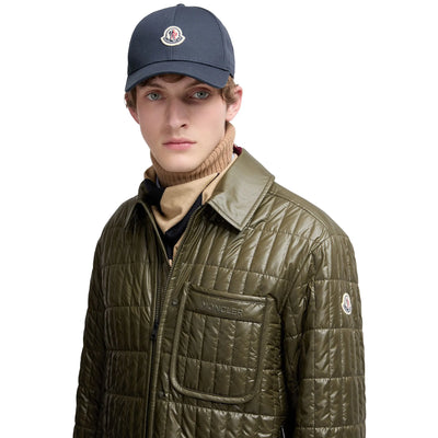 Moncler Gabardine Baseball Navy Blue Cap