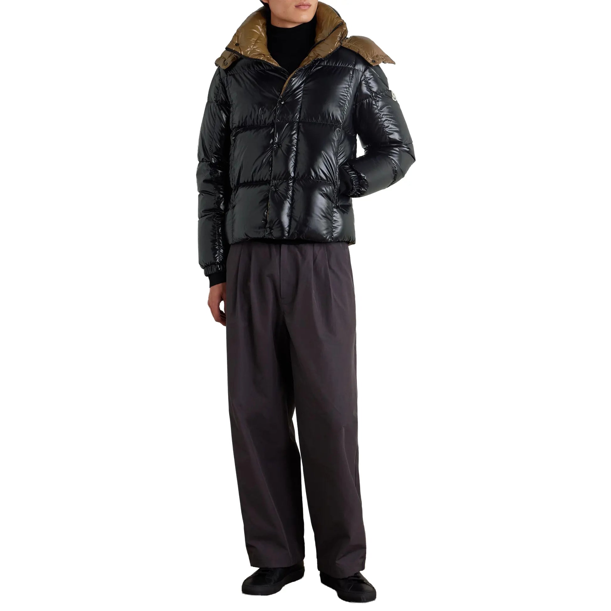 Moncler Parana Hooded Short Down Black Jacket