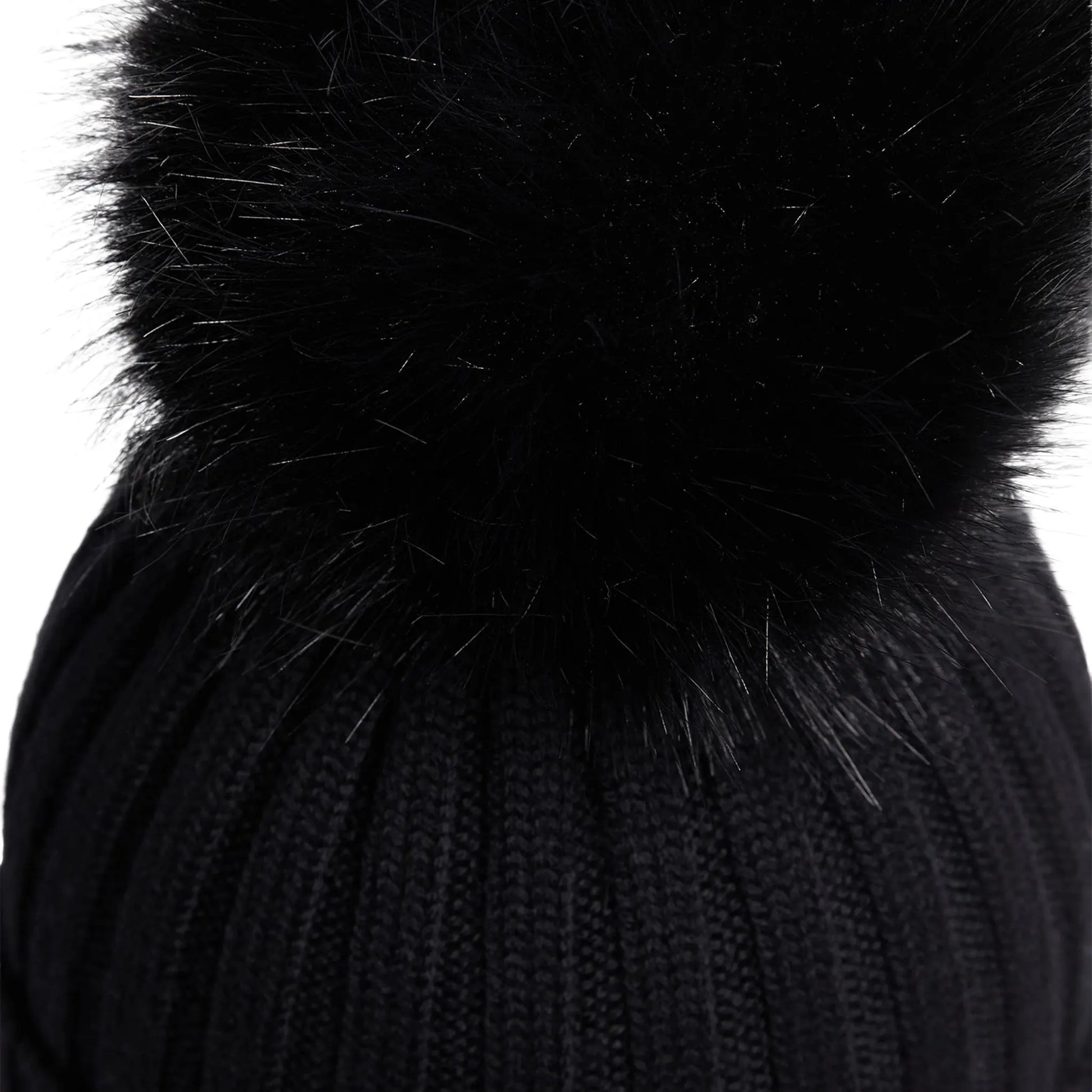Moncler Pom Pom Black Beanie