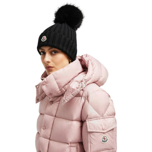 Moncler Pom Pom Black Beanie
