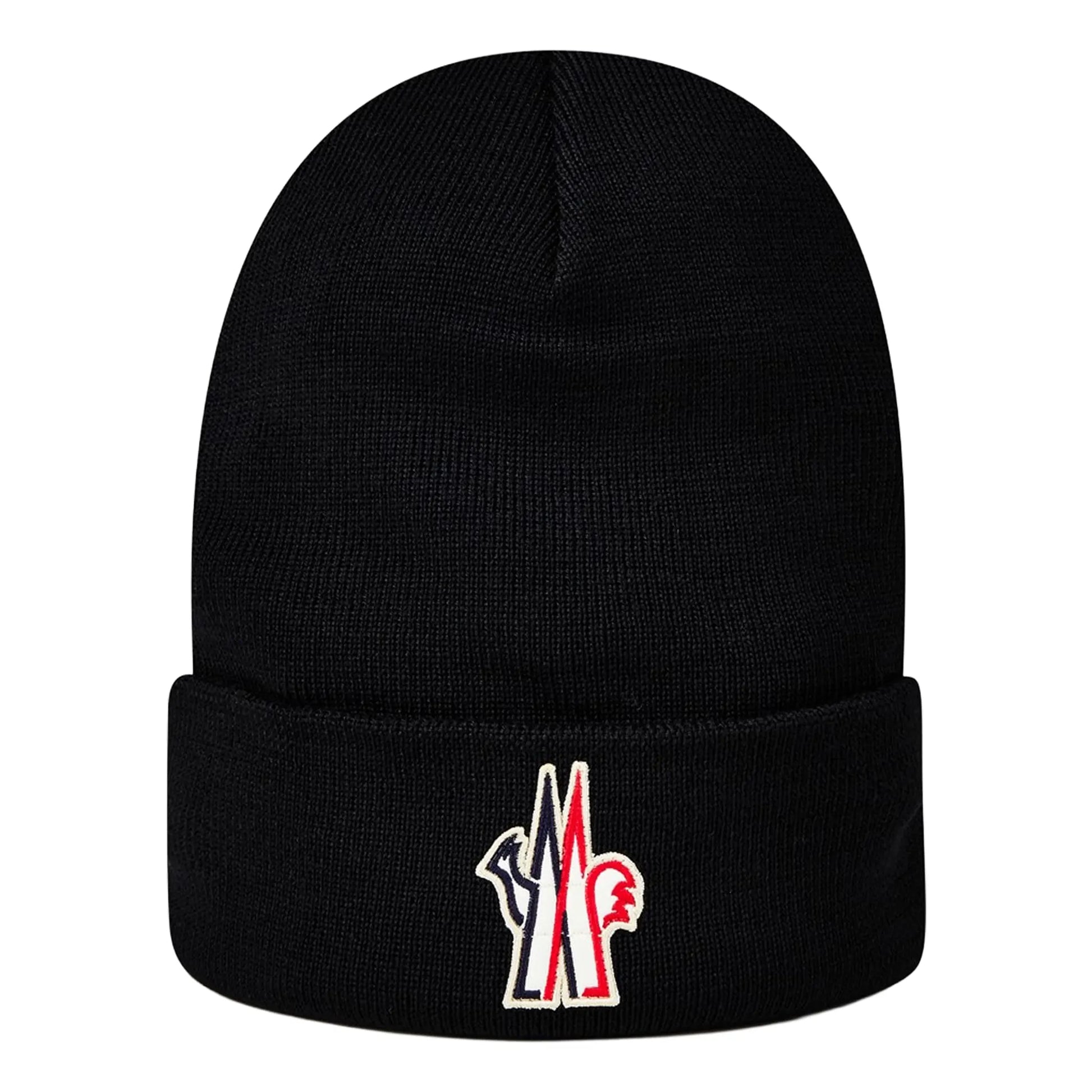 Moncler Pure Wool Black Beanie