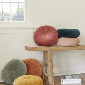 Monroe Velvet Round Pillow