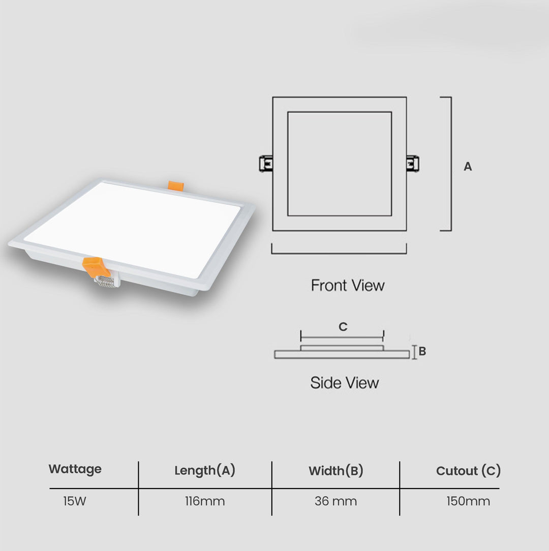 Moodlight LED Recess Panel 3CCT (Cool White, Warm White, Natural White)