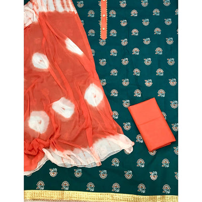 Morpich Casual Wear Printed Cotton Dress Material