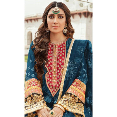 Morpich Embroidered Georgette Pakistani Suit
