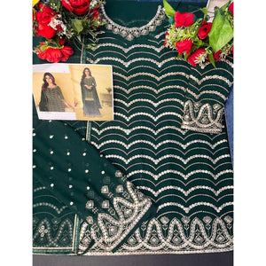 Morpich Embroidered Georgette Sharara Suit