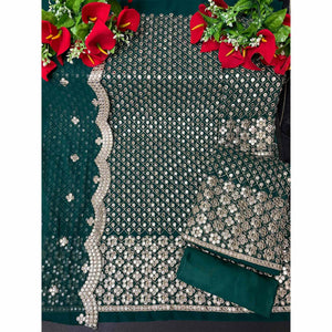 Morpich Embroidered With Embellished Georgette Sharara Suit