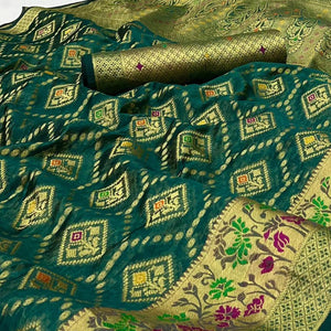 Morpich Woven Organza Saree