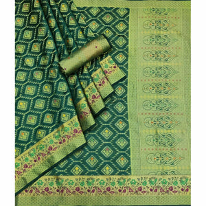 Morpich Woven Organza Saree