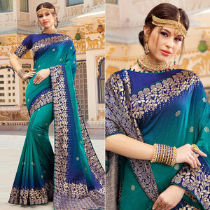 Morpich Woven Woven Art Silk Saree