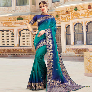 Morpich Woven Woven Art Silk Saree