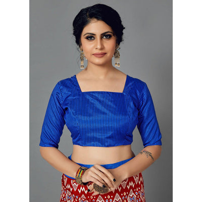 Multi Casual Art Silk Printed Saree With Unstitched Blouse