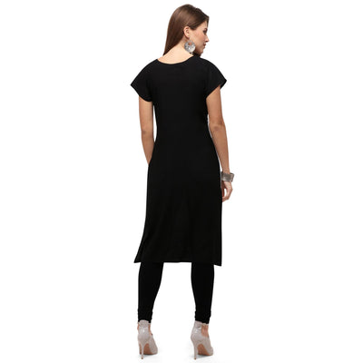 Multi Color Casual Wear Digital Printed Crepe Kurti
