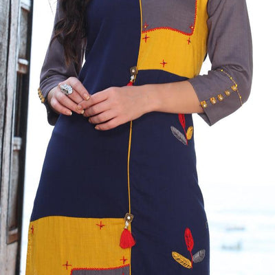 Multi Colored Designer Casual Rayon Kurti