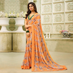 Multicolor And Orange Saree - Pack Of 2