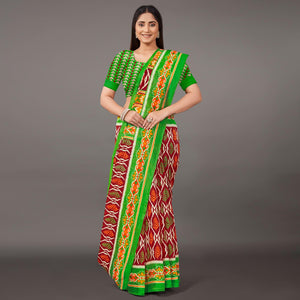 Multicolor Casual Wear Floral Printed Art Silk Saree