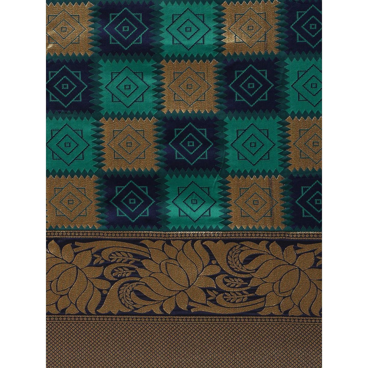 Multicolor Festive Wear Woven Kanjivaram Silk Saree