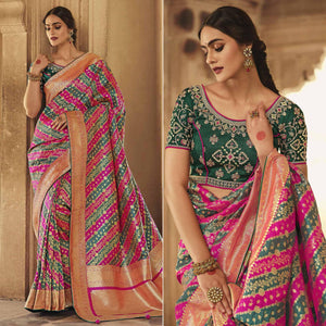 Multicolor Festive Wear Woven Silk Saree