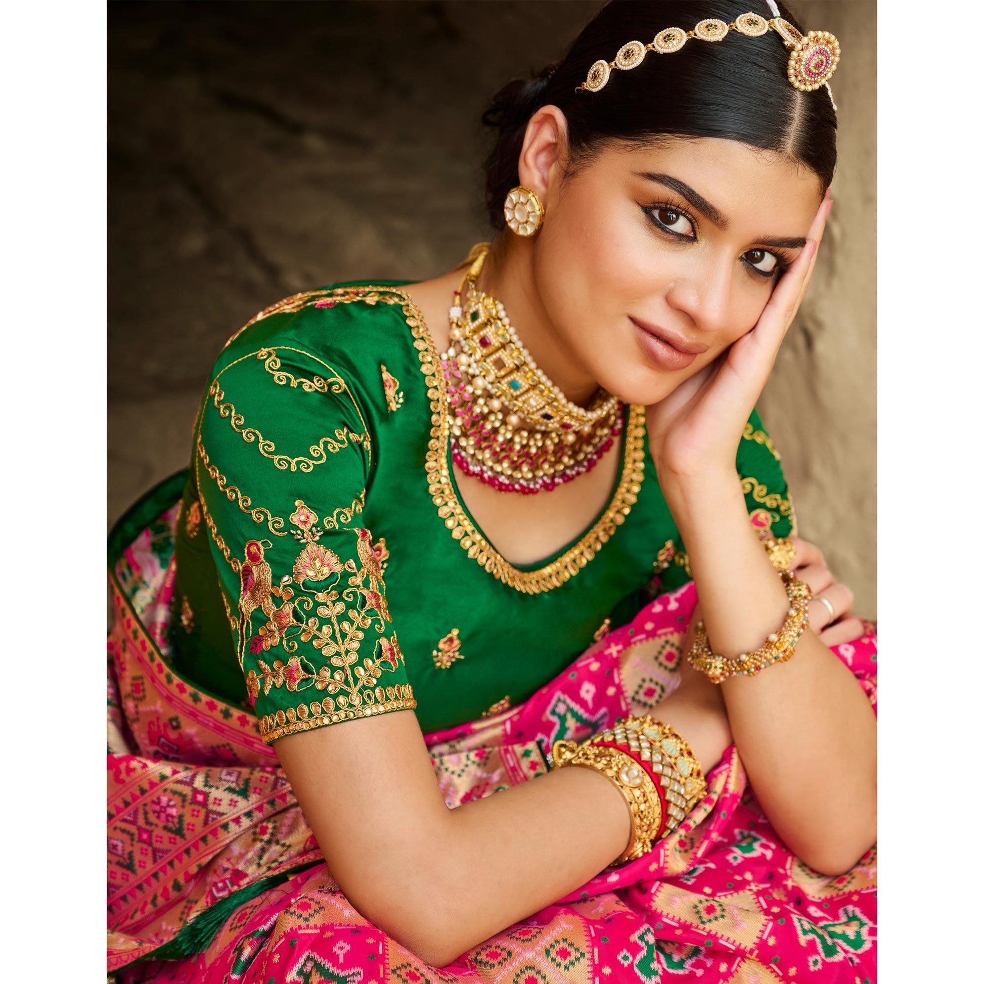Multicolor Festive Wear Woven Silk Saree