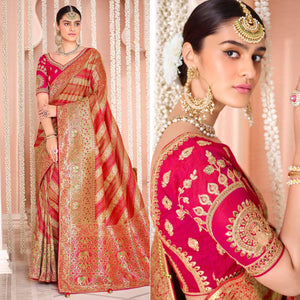 Multicolor Festive Wear Woven Silk Saree